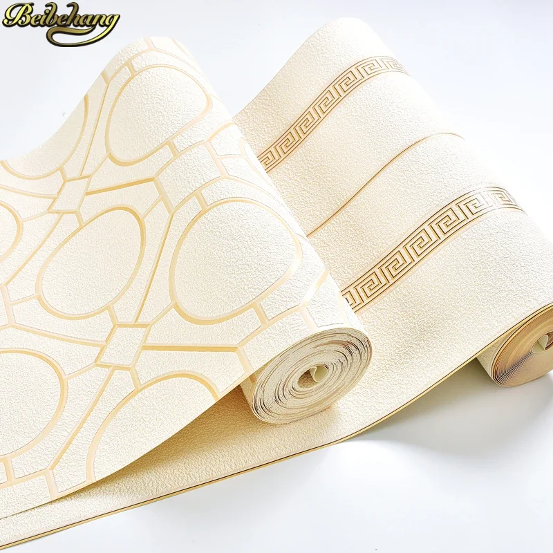 beibehang Luxury Chinese minimalist geometry Wallpaper For Walls living Room decoration Bedroom 3D stripe wall papers home decor