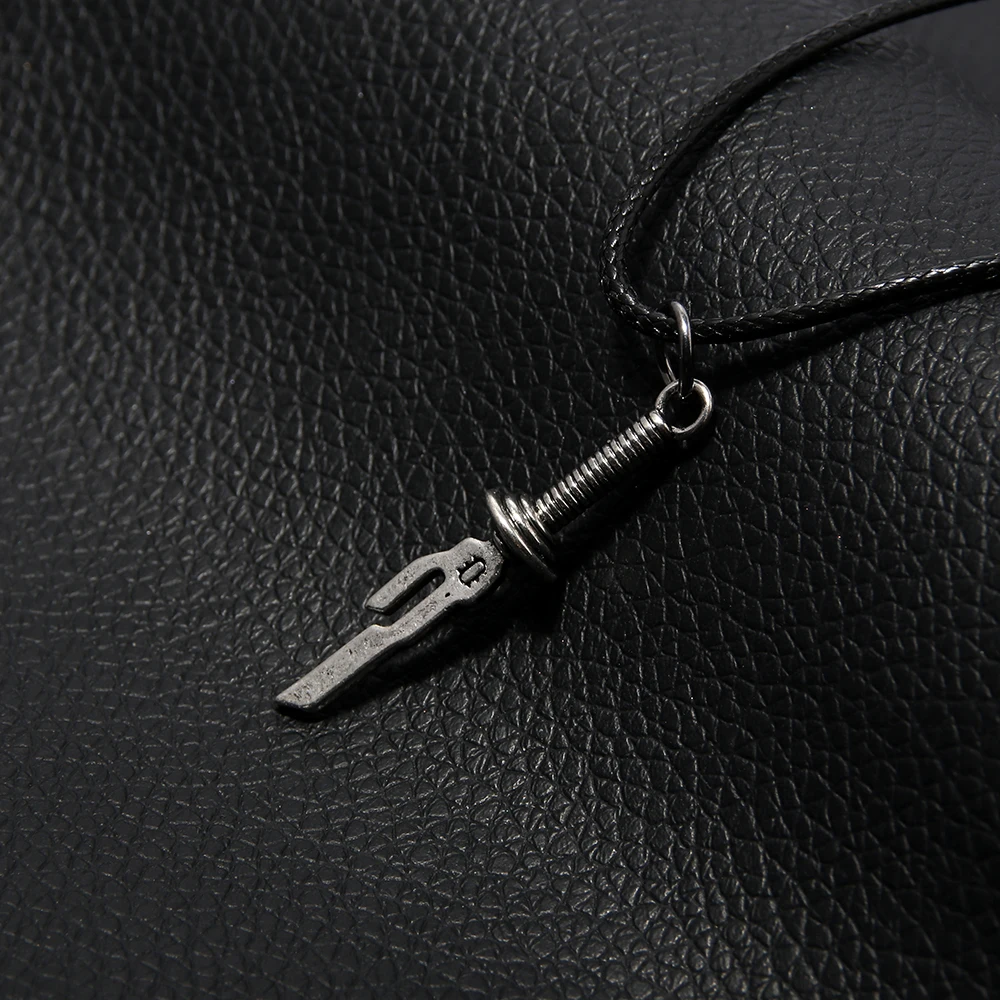 Anime Fushiguro Toji Schwert Halskette Speer von Tianri Messer Anhänger Cosplay Halsketten Für Unisex Halsband Schmuck – Detail 8