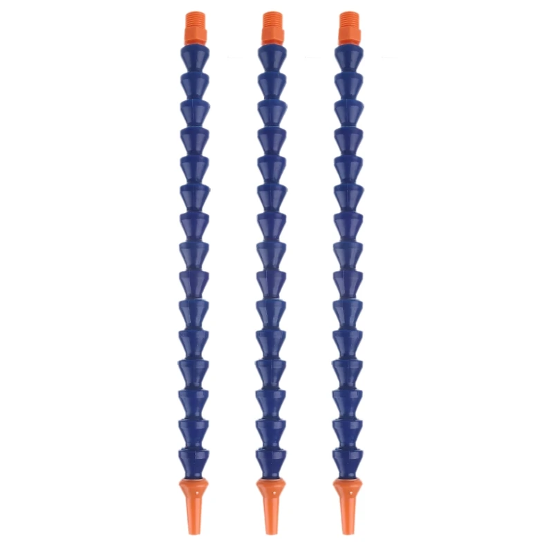 Tubo flessibile per tubo refrigerante olio flessibile da 10 pezzi ugello tondo 1/4PT arancione