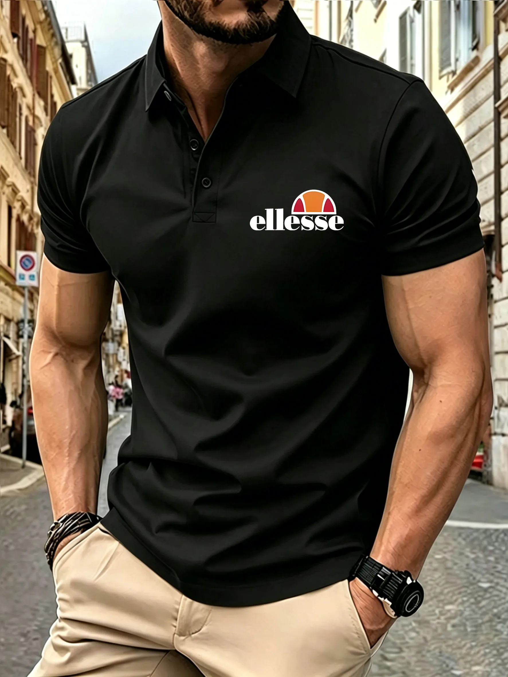 2026 Hot Sale Men's Summer Casual Breathable Comfortable Polo - Sporty Business Men's T-shirt polo shirt golf shirts polo