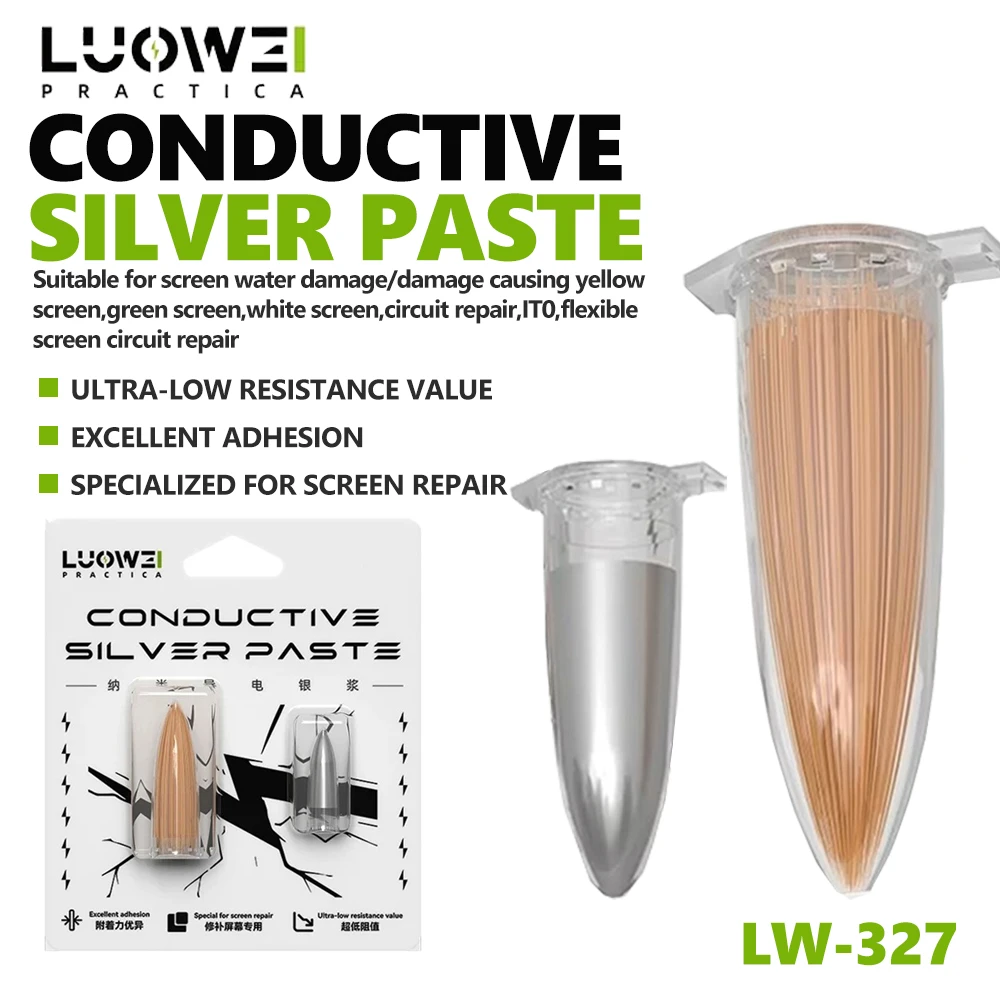 

LUOWEI LW-327 Nano Conductive Silver Paste for Mobile Phone Screens IT0 Flexible Screen Circuit Repair Circuit Restoration Tool