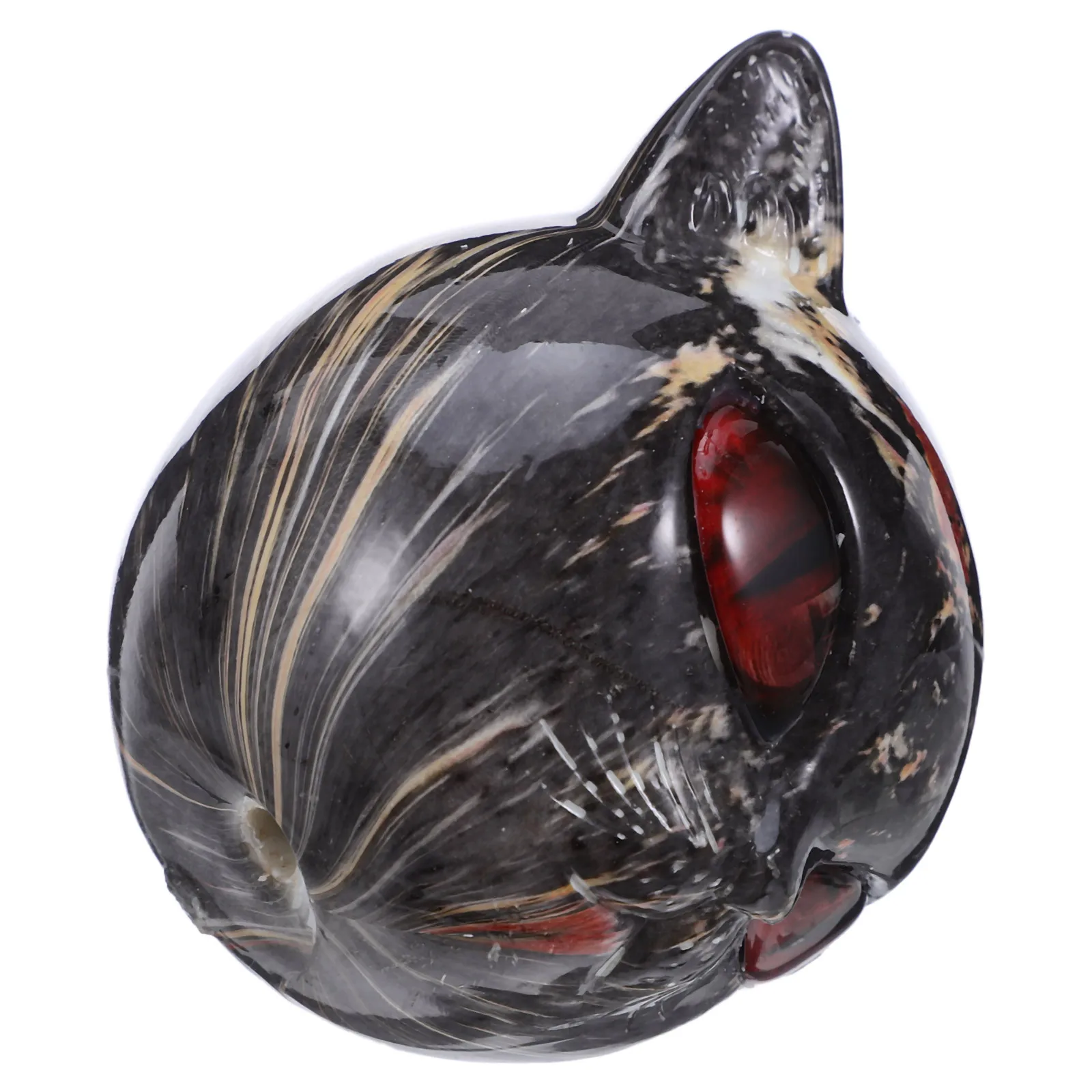

Home Decor Cat Head Sculpture Figurine Small Ornament Animal Shape Resin Bookshelf
