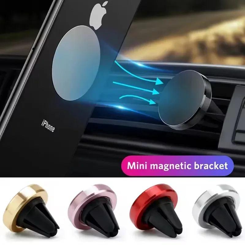 Magnetic Car Phone Holder Mount Air Vent Smartphone Mobile Stand Bracket Cell GPS Support in Car For iPhone Xiaomi Mi Samsung LG