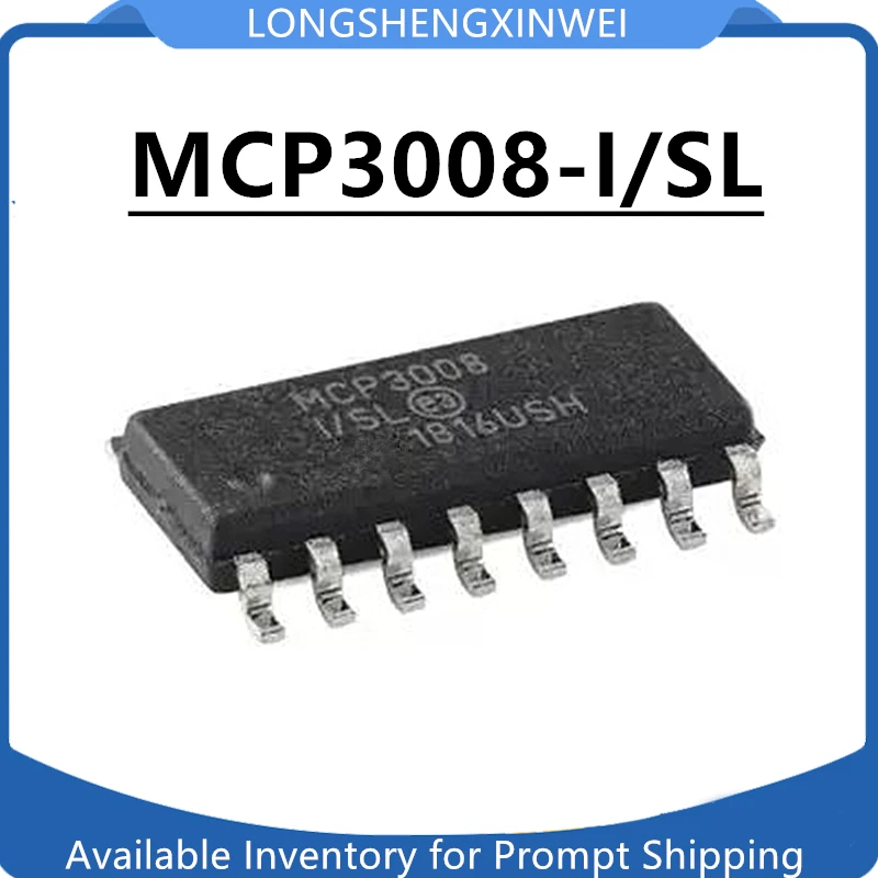 1PCS New MCP3008-I/… - image