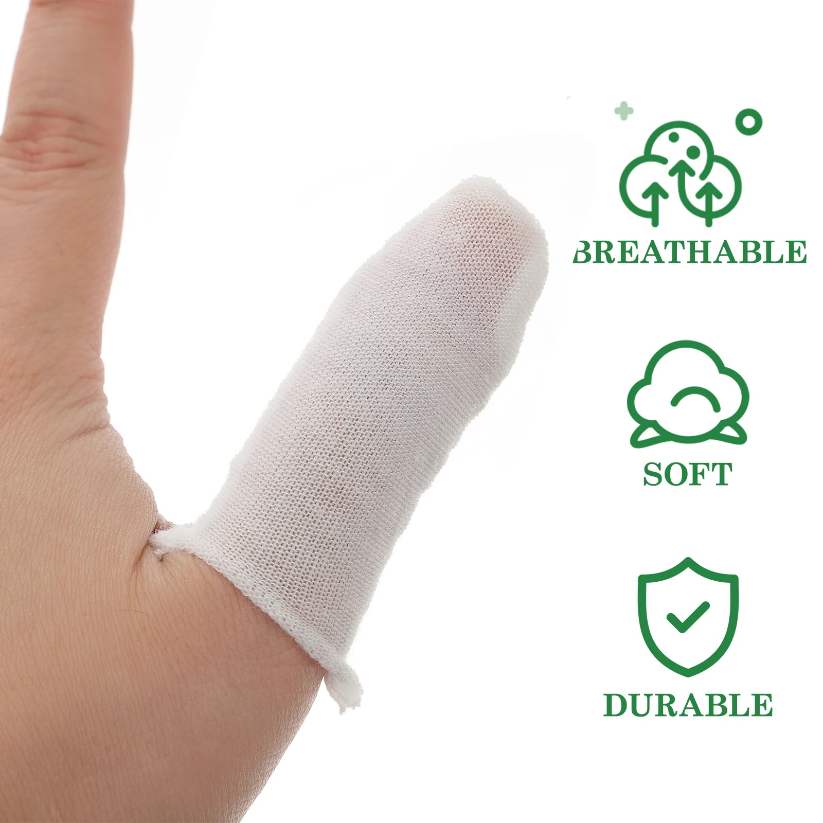 150pcs Disposable Finger Cover Lightweight Breathable White Fingertip Protective Cover for Phone Screen Protectors Easy Use