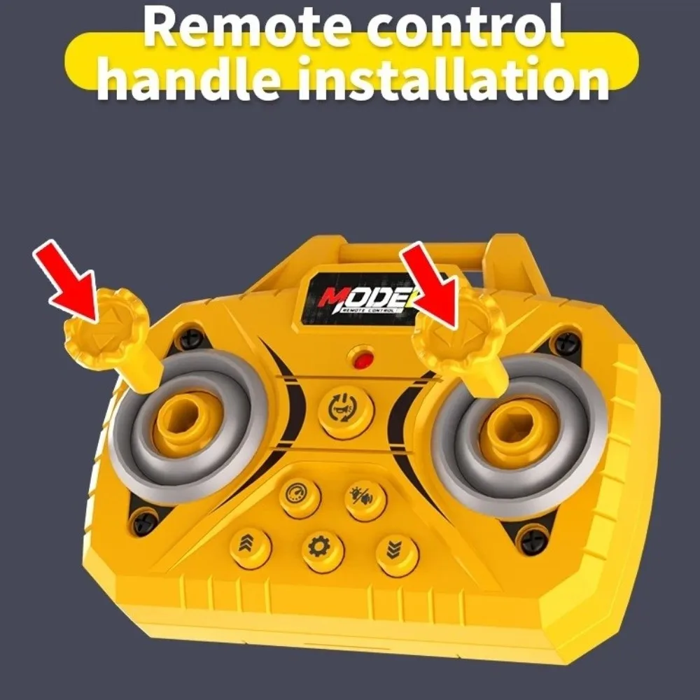 2.4G Remote Control Remote Control Forklift Variable Speed Alloy Material RC Engineering Vehicle Sound Effects with Trailer