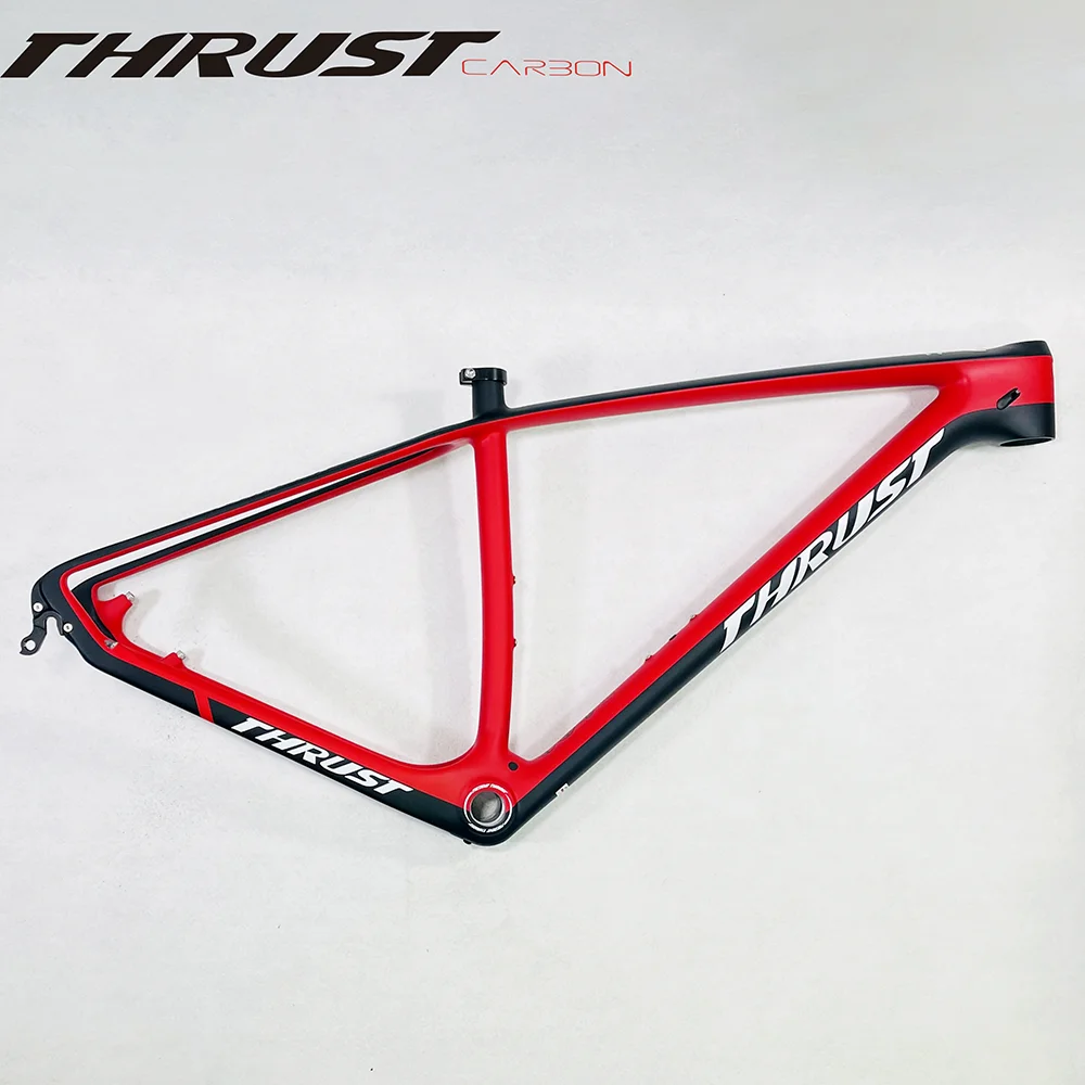 Thrust TRST MTB 12V Carbon Mountain Bike Frame 12X148 Thru-Axle 29er BSA73 1-1/8-1-1/2 Disc Bicycle Frame Carbon Bike Frame 135