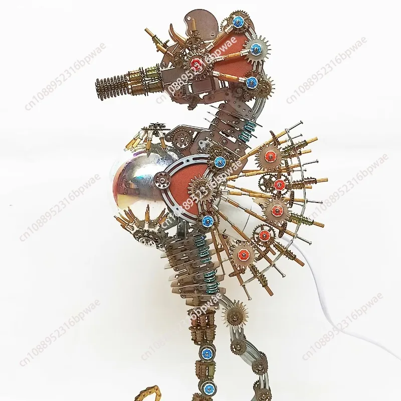 3D Puzzles Seahorse Metal Mechanical Sea Animals Model Kit Steampunk DIY Assembly Toys Kits Children Adults - 2100PCS