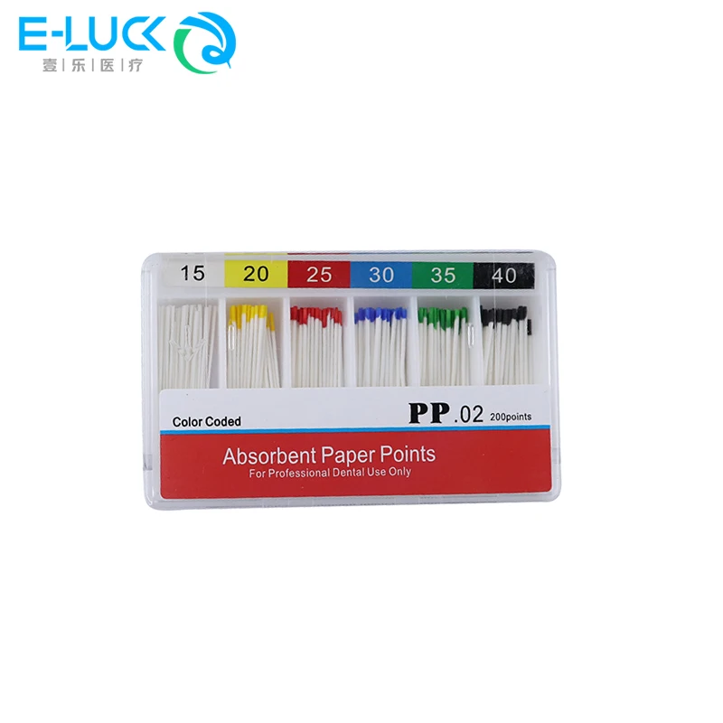 Dental Absorbent Paper Points Taper 02 Dental Clinics Consumables Sterile Absorbing Paper Tips For Dentist Material Tool