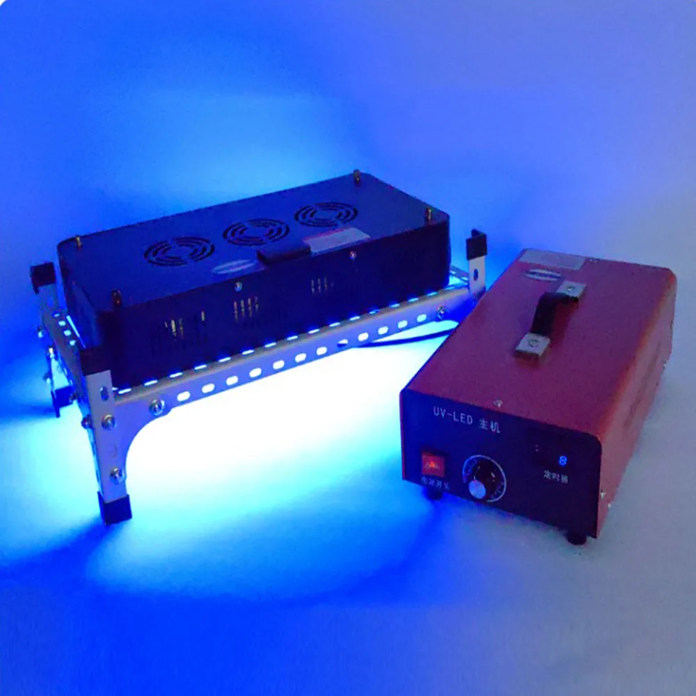 Energy Adjustment UV colloidal curing lamp Shadowless Glue Ink Screen printing 3D Printing 365nm/395nm/405nm Resin Curing Lamp