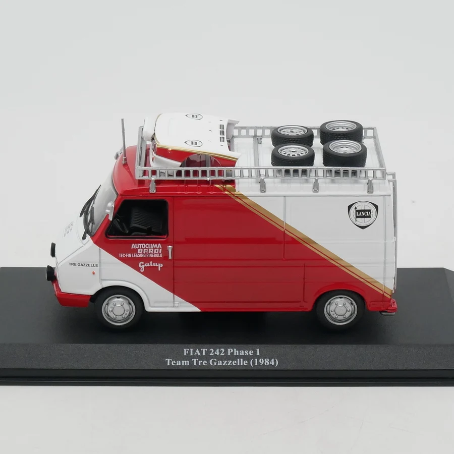 Diecast ixo 1/43 escala fiat 242 fase 1 1984 lancia rally equipe serviço carro liga modelo de carro brinquedo colecionável presente lembrança exibição