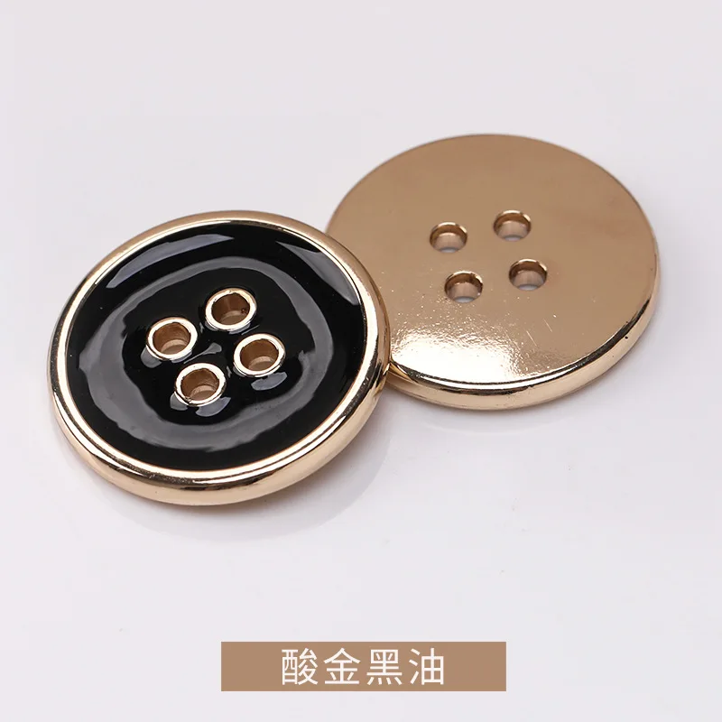 10pcs 4-holes Elegant Metal Buttons For Clothing Shirts Blouse DIY Sewing Accessories 10/15/20mm High Quality Buttons Wholesale view 4