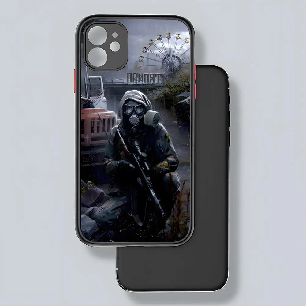 Stalker 2 Heart Of Chornobyl Phone Case Matte Transparent Back For IPhone 15 16 Pro Max X XR XS 14 13 12 11 Plus Cover