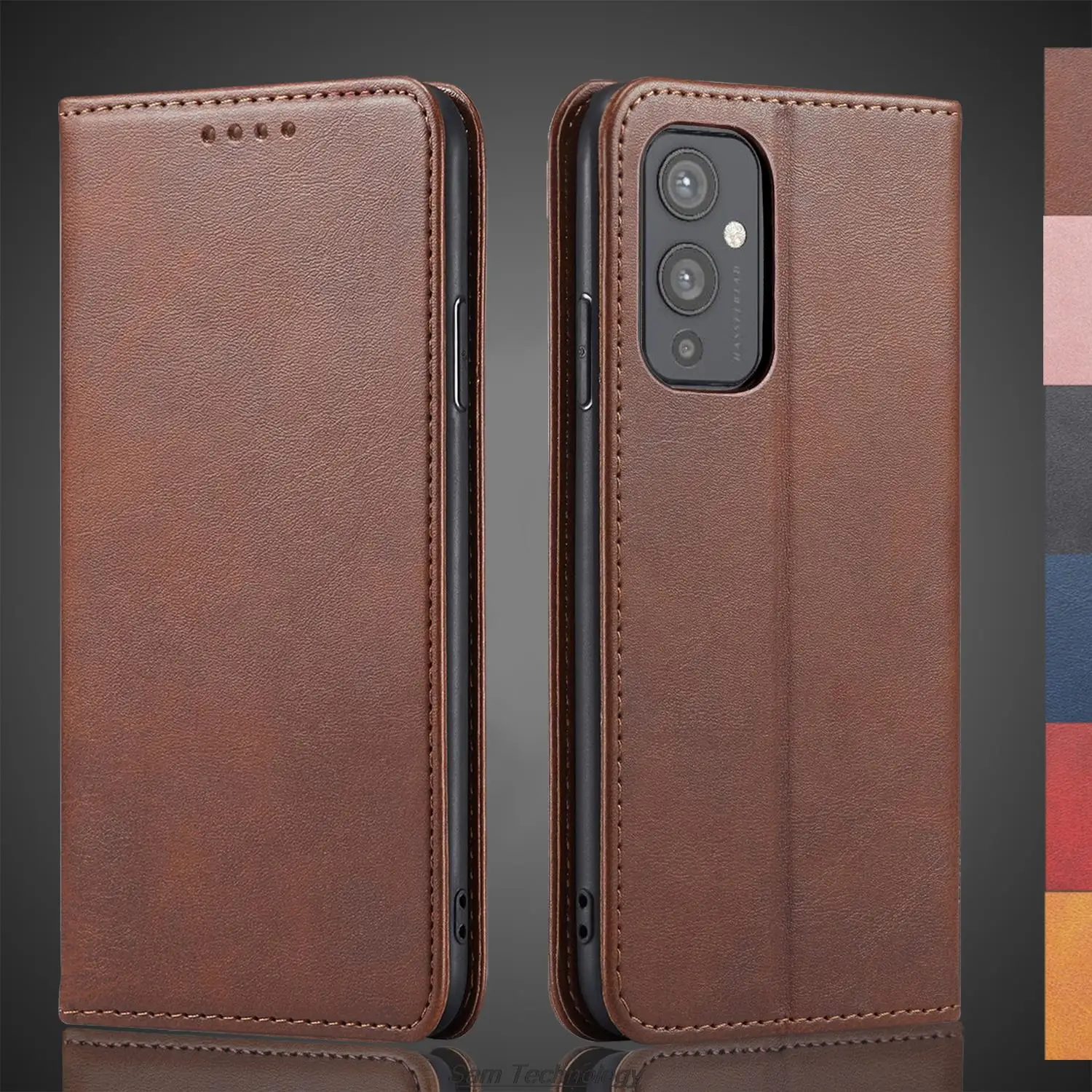 

Кожаный чехол с магнитным притяжением для Oneplus 9 One plus 9 1 + 9, кобура с откидной крышкой, чехол-кошелек, сумки для телефона Fundas Coque