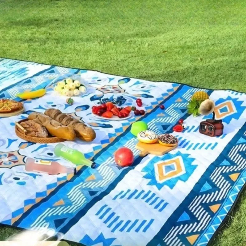 

Oxford Cloth Outdoor Camping Picnic Mat Moisture-proof Thickened Aluminum Film Beach Mat Wear-resistant Camping Supplies
