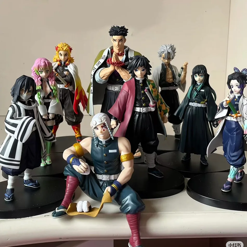 Anime Demon Slayer Figure Kamado Tanjirou Nezuko Action Figures Model Toys Zenitsu Figurine Inosuke Kimetsu No Yaiba Figura view 3