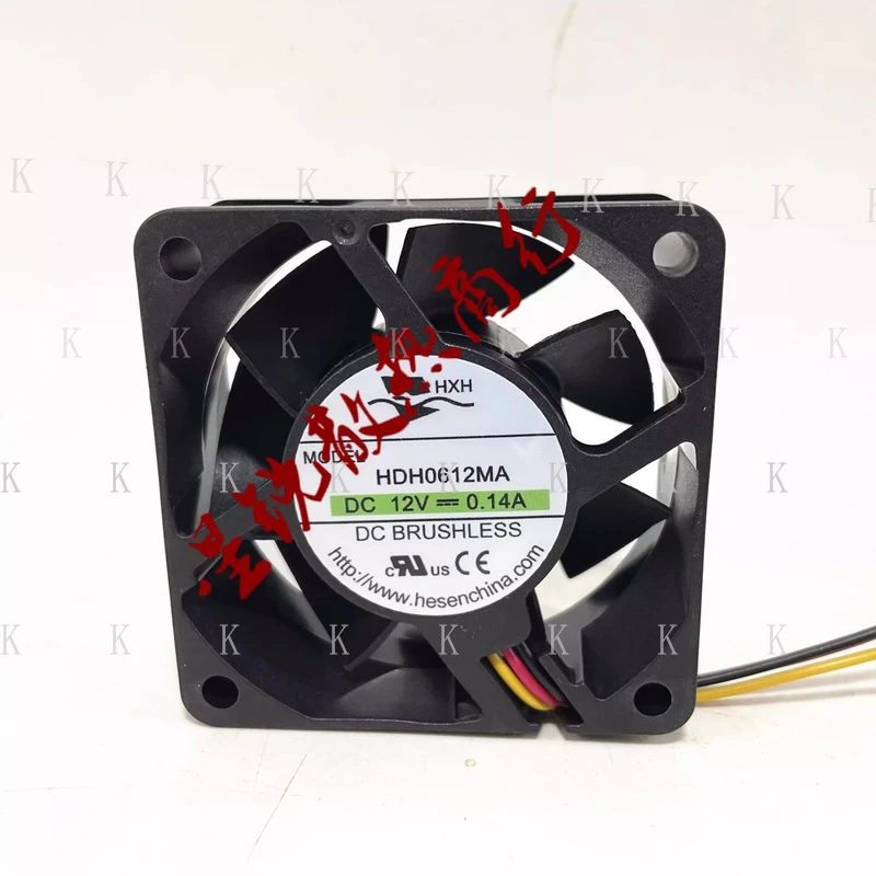 C  FOR  1PCS HXH HDH0612MA DC 12V 0.14A 6025 3-Wire Server Chassis Cooling Fan