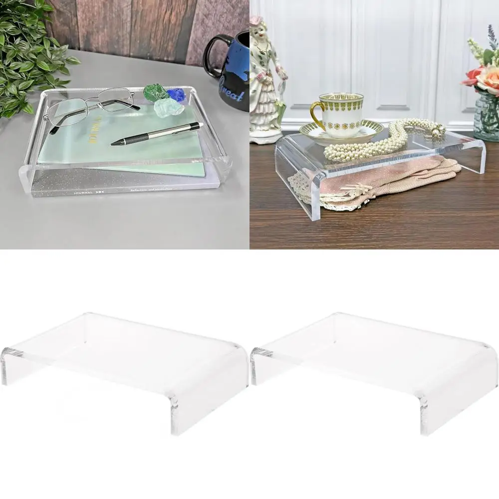 

2 High x 10 Wide x 6 Deep Clear Acrylic Display Stand, Set of 2
