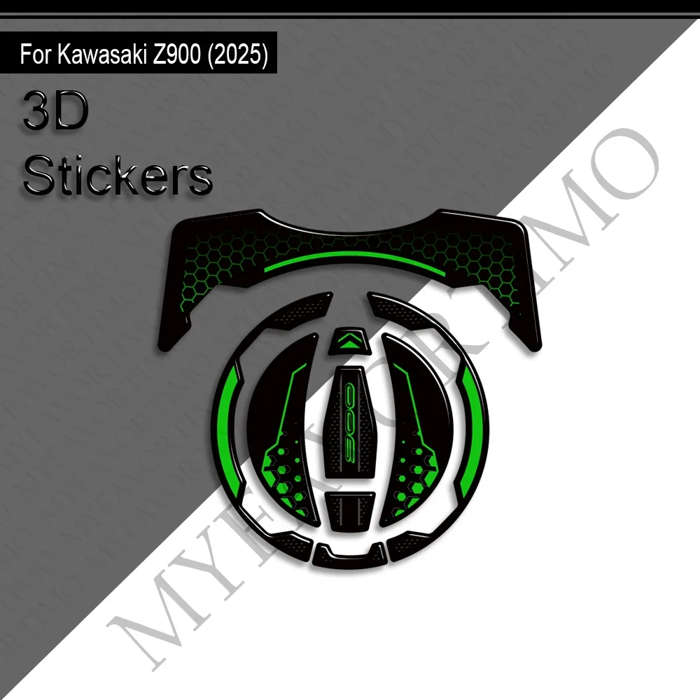 Voor Kawasaki Z900 Z900SE Motorfiets Tank Pad Gas Stookolie Cap Protector Kit Kuip Spatbord Covers Stickers Decals 2025 2026