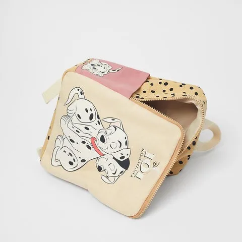 Disney New Dalmatians Print Two-shoulder Bags Casual High Capacity Bags Girls Boys Cute Fashion Color Matching Kids Backpacks