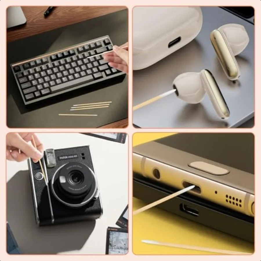 1600PCS Precision Microblading Cotton Swabs 4 inch Pointed Cotton Swab  Cotton Sticks for Makeup Cleaning Nail Polish Eyebrow T