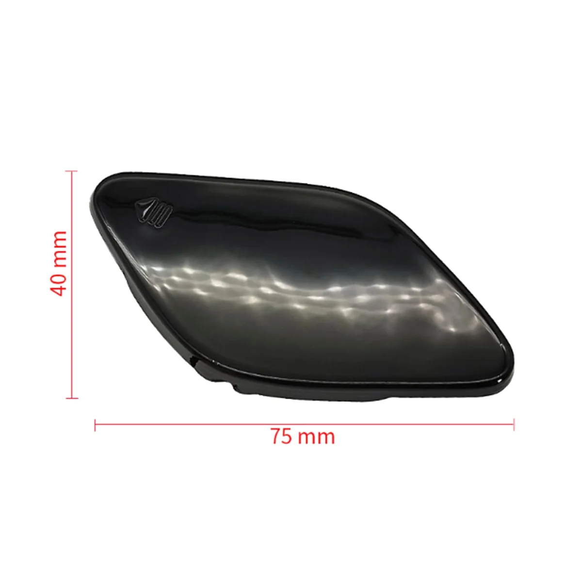 Cubierta de gancho de remolque de parachoques delantero de coche, accesorios de coche, cubierta de enganche de remolque para Mercedes ML Class W164 2009-2011