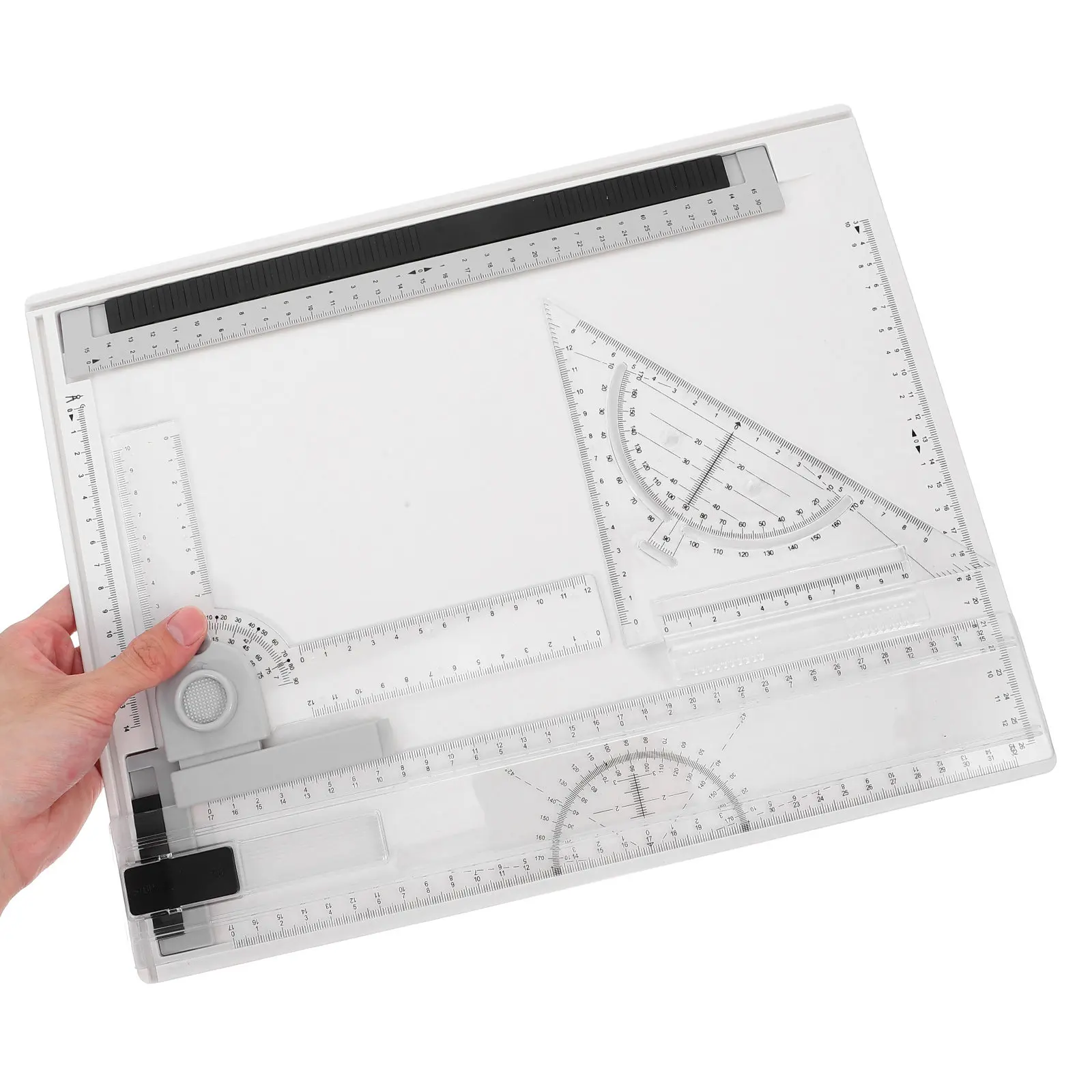 1 set Protractor Ruler School Drawing Tool Halloween Christmas New Year Architecture Drafting Board Drafting Tools Set