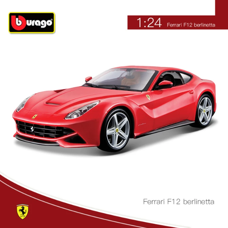 Bburago 1:24 Ferrari F12 Berlinetta Alloy Sports Car Model Diecasts Metal Racing Car Model Simulation Collection Kids Toys Gifts