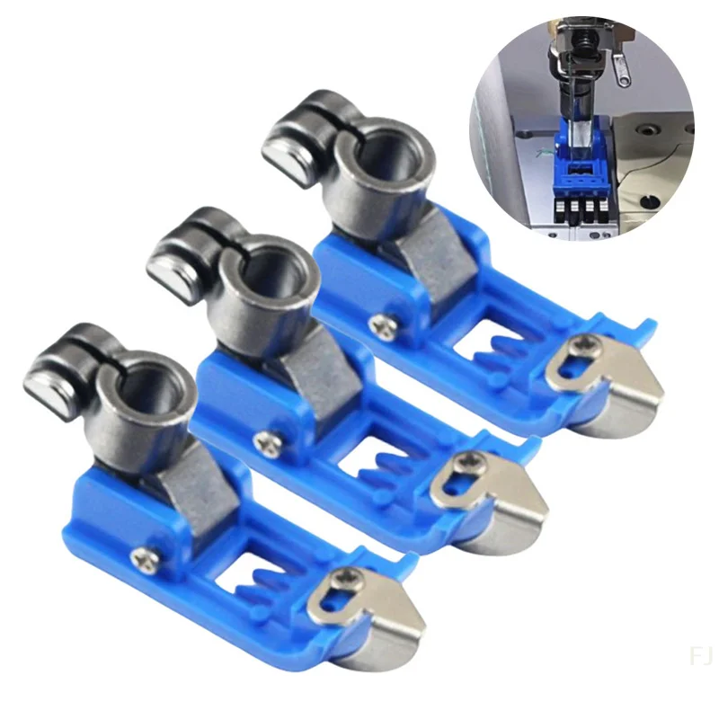 

[YUUniversal Covering Stitch Maching 5.6mm Plastic Presser Foot Sewing Machine Accessories Three Needle Five Thread Presser Foot