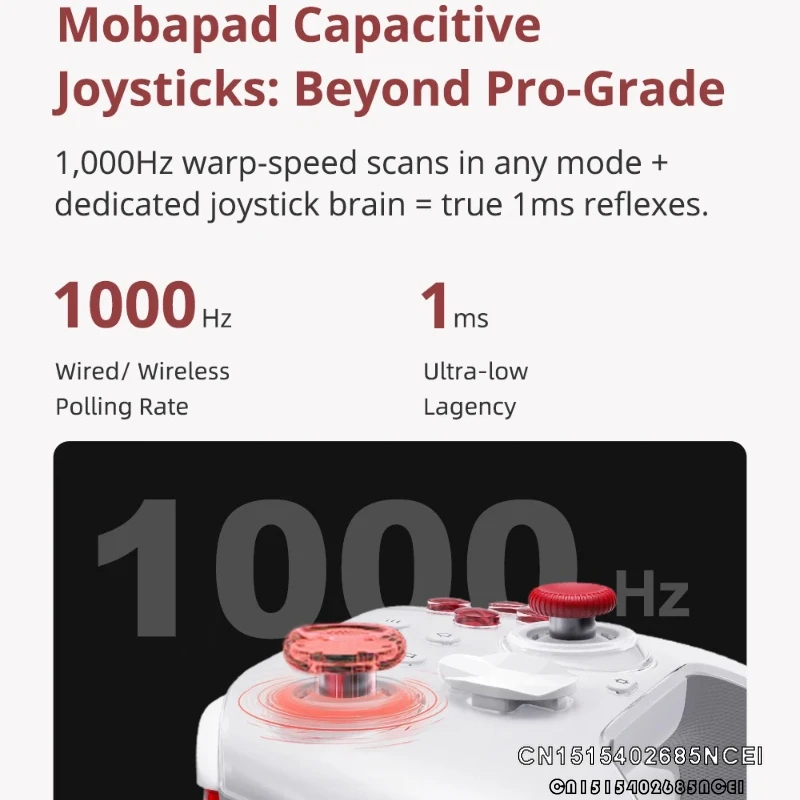 Zuno Mobapad HuBen2 controlador de juego inalámbrico Bluetooth HD Rumble Joystick Gamepads para interruptor PC Hall gatillo botón mecánico