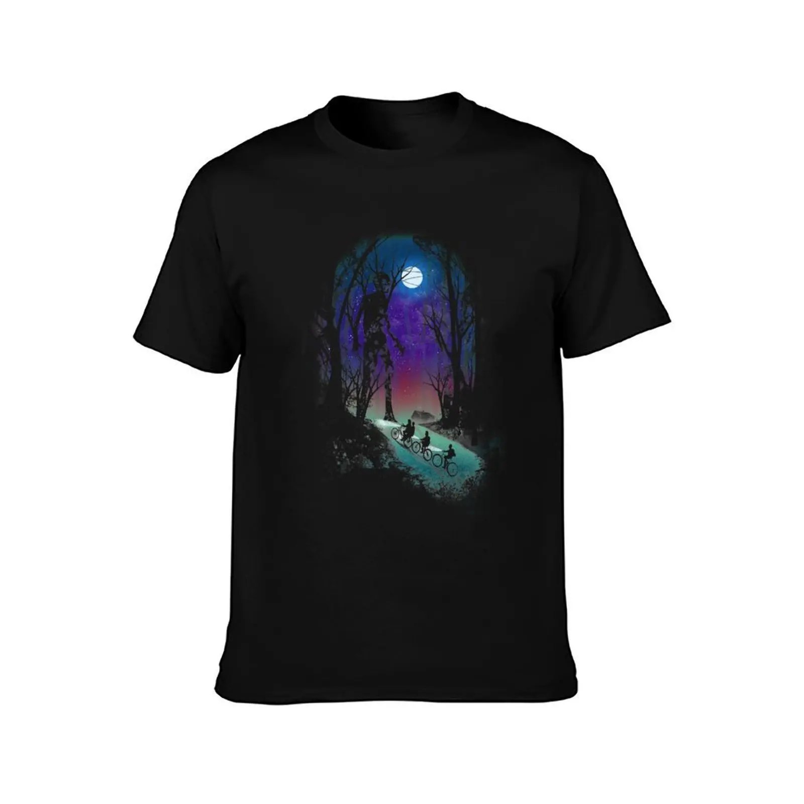 Stranger in the Woods T-Shirt, Summer Casual Cotton Tee, Oversized Streetwear Tops, Vintage Graphic Print, Unisex Men Women