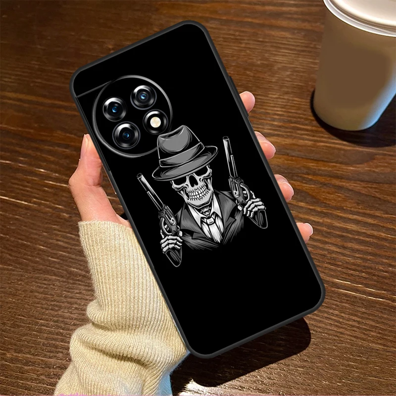 Death Skull Bones Clown Circus Case For OnePlus Nord CE 3 Lite 2 2T N10 N20 N30 N100 N200 8T 9R 10R 10T 9 10 Pro 11 Cover