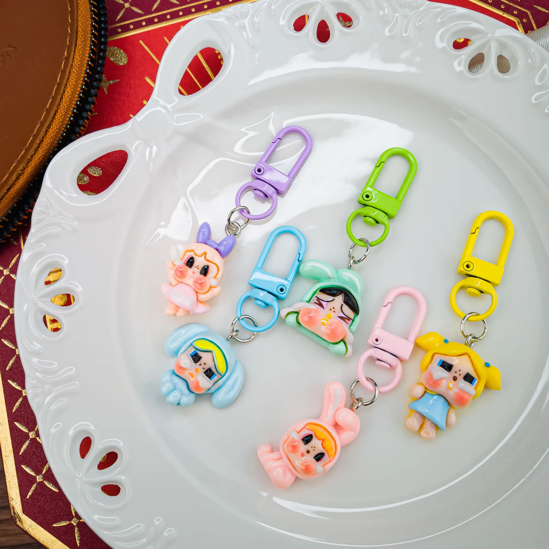 

Crybaby Cartoon Keychain Cute Cartoon Girl Shoes and Clothing Girl School Bag Pendant Mobile Phone Hanger