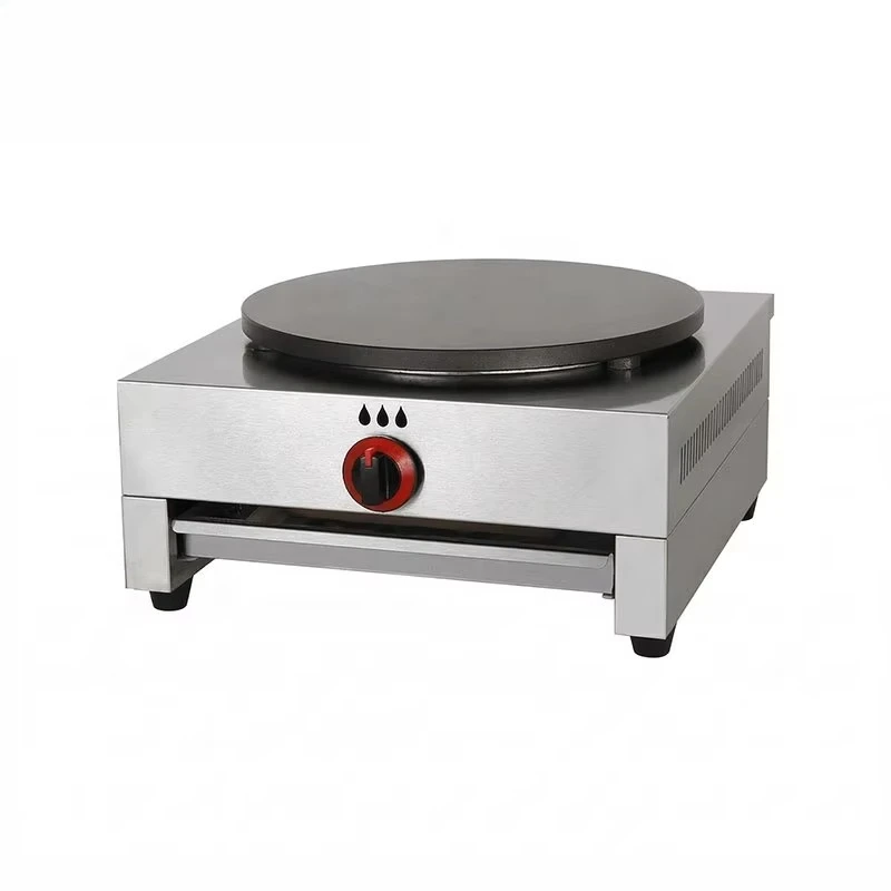 Commercial gas pancake machine, single non-stick French pancake machine, stainless steel lasagna pancake machine, hotel use