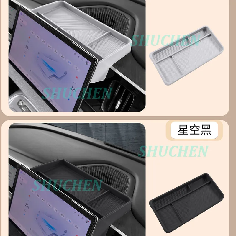 

for BYD Sea Lion 05 EV 2025 Car Behind Screen Silicone Storage Box Rubber Above Dashboard ETC Storage Box Interior Accessories