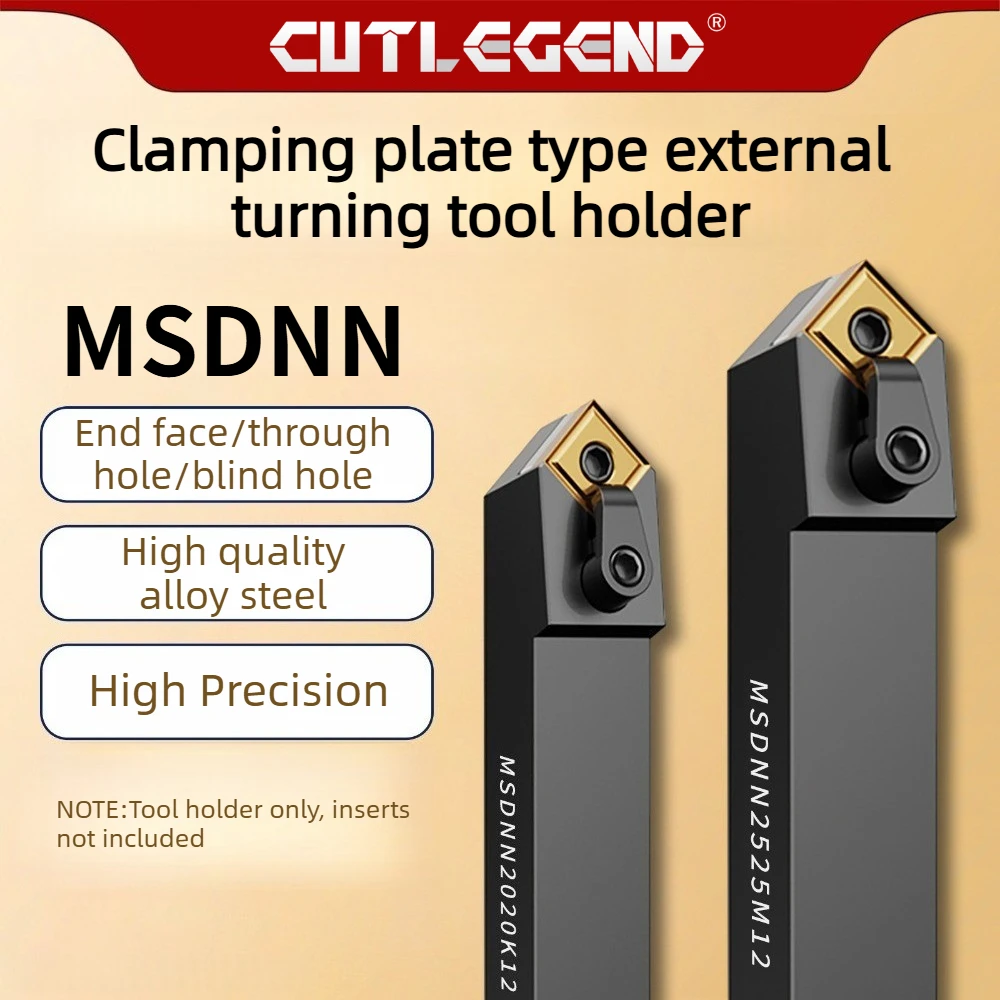 

CUTLEGEND MSDNN2020K12 MSDNN2525M12 MSDNN1616H12 45 Degree External Turning Tool Holder CNC Lathe Tool For SNMG1204 Inserts