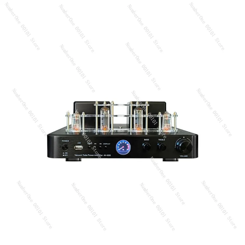 Retro high-power tube front bile and rear stone power amplifier, audiophile-grade Bluetooth USB audio combination