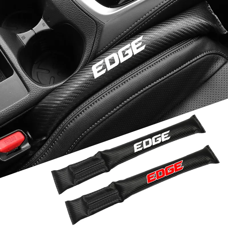 Carbon Fiber Car Interior Seat Gap Plug Filler Pad For Ford Edge 2007 2008 2009 2010 2011 2012 2013 2014 Accessories