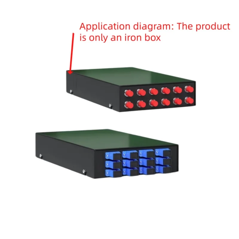 12-Port Fiber Optic Terminal Box, Empty Metal Box, Suitable for Sc/Lc Square Ports, Fc/St Round Ports, Fiber Cable Pigtail Splice Box, Fiber Cable Junction Box, Fiber Optic Distribution Box, Empty Terminal Box, Cold-Rolled Steel Terminal Box, Fiber Optic Splice Box, Desktop Fiber Optic Splice Box, Fiber Optic Terminal Empty Enclosure The Product Only Includes the Metal Box and Does Not Include the Coupler.