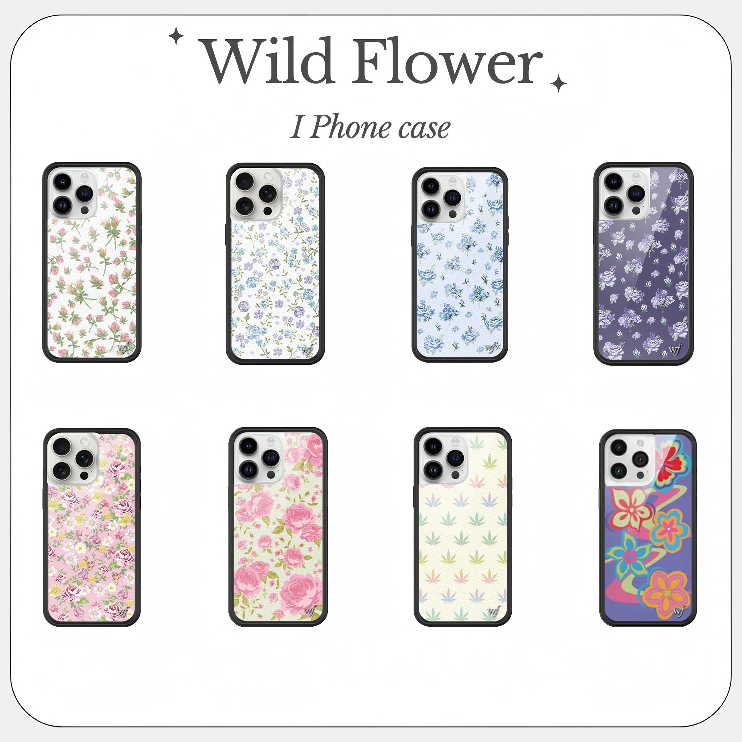 

Wildflower 3D Strawberry Cherry iPhone Case Cute Cartoon Phone Cover Funda for Models 16 15 14 13 12 pro Max plus 16 1415pro WF