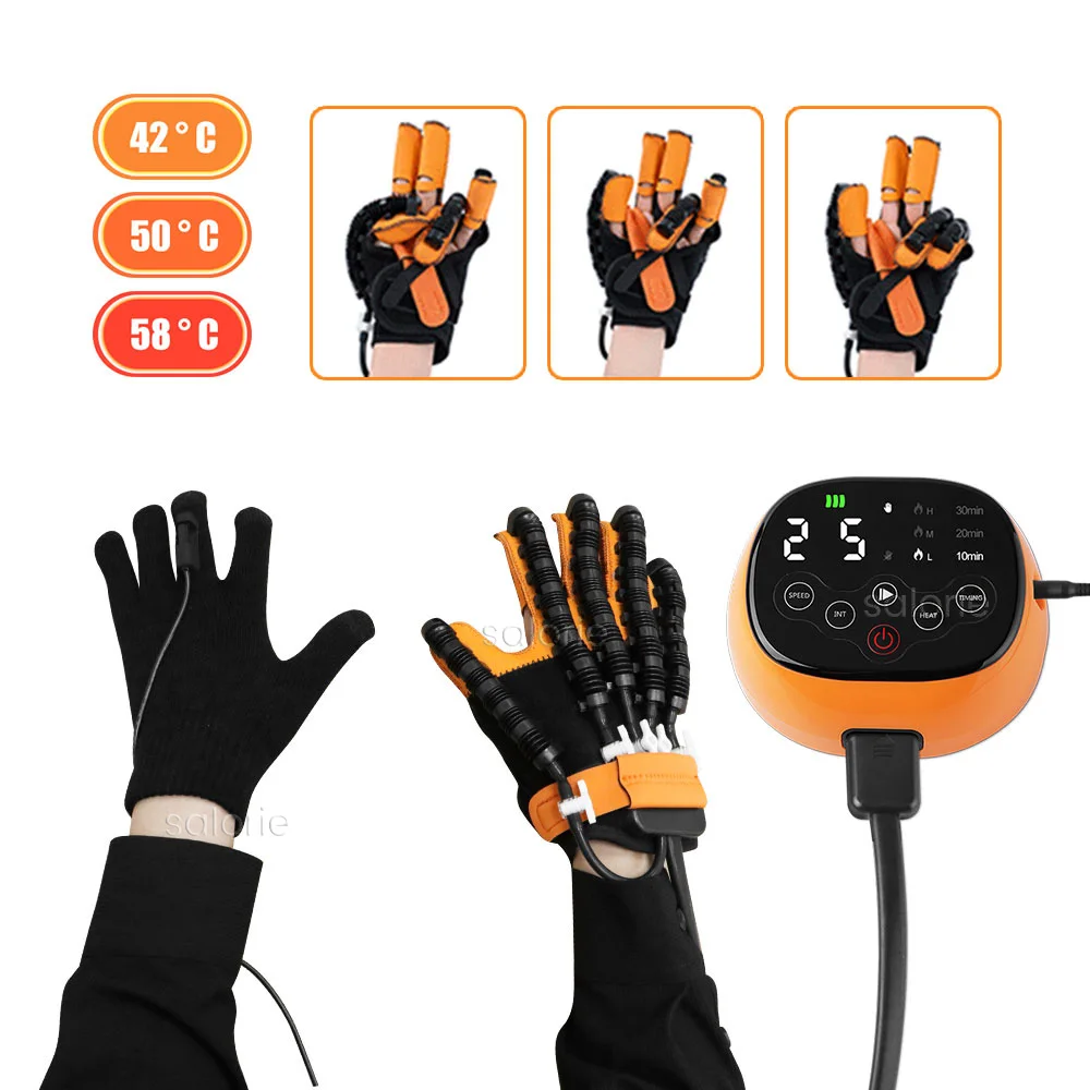 Hand Rehabilitation Finger Therapy Robot Gloves Hemiplegia Finger Rehabilitation Trainer Smart Hand Rehabilitation Robot Gloves