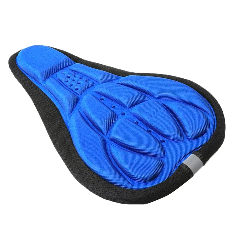 3D Bike Seat Cushion Cover Saddle Pad for Cycling Gel Seat Cover Orange Breathable Comfortable Easy to Use Universal Fit view 6