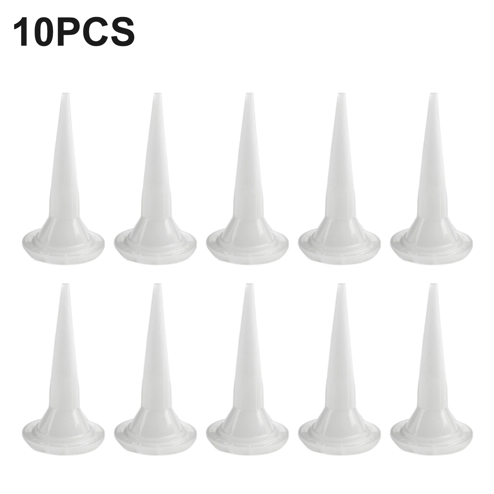 10pcs Caulking Nozzle Structural Glue Nozzle Universal Glue Tip Mouth Sealant Silicone Caulking Tips Replacement Parts