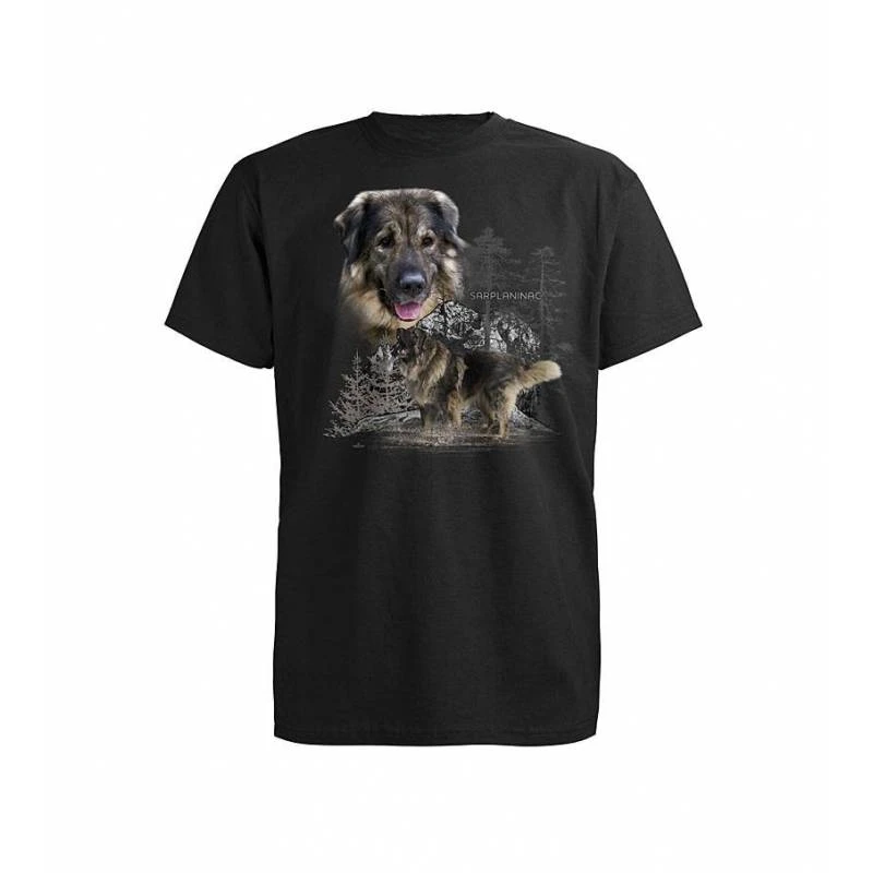 100% Cotton O-Neck Summer Short Sleeve Casual Mens T-shirt Size Serbia Dog Breed Sarplaninac Printed T-Shirt harajuku Crewneck