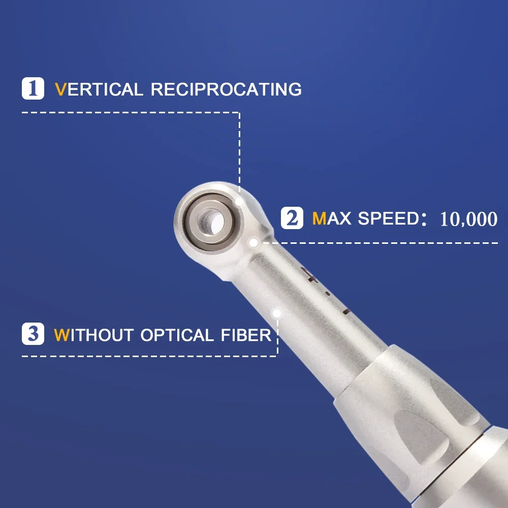 Orthodontic IPR Handpiece Set Green 4:1 or Blue Ring 1:1 Contra Angle For Interdental Grinding Reciprocating with Saw Blades - Image 3