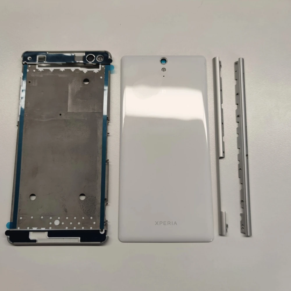 Middle Front Frame Bezel Housing LCD Screen Holder Frame Repair Parts For Sony Xperia C5 Ultra E5553 E5506 Metal Side Bar
