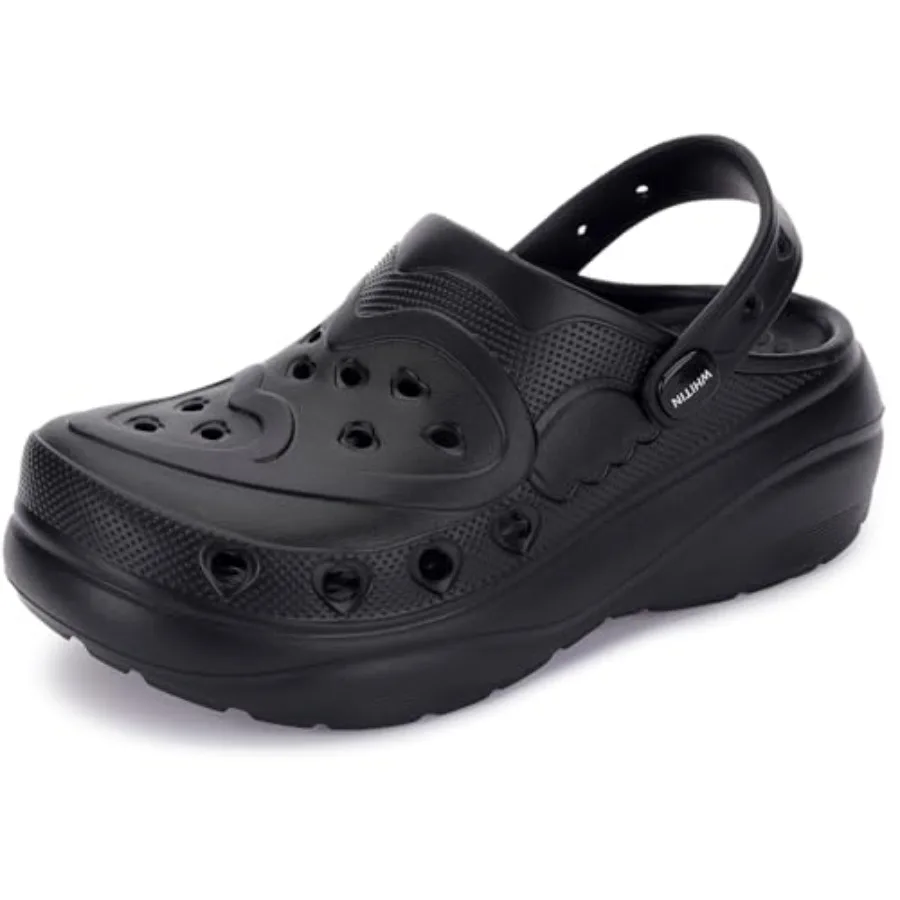 

WHITIN Clogs for Women Thick Sole Cushioned Garden Shoes