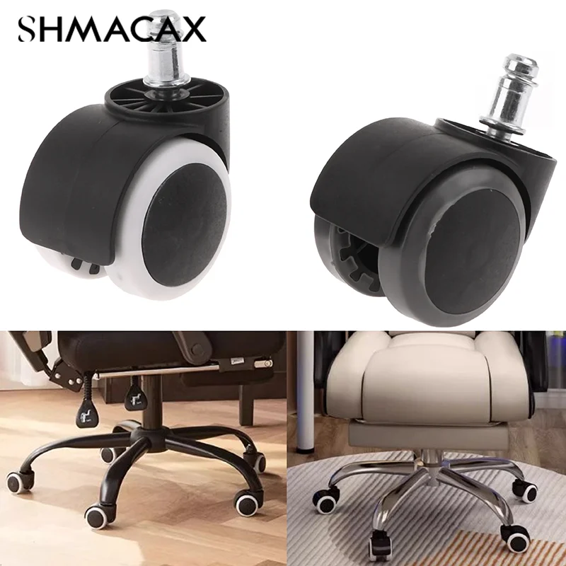 2 Inch Universal Swivel Caster Wheels Replacement Gaming Chair Office Chair Casters Furniture Hardware