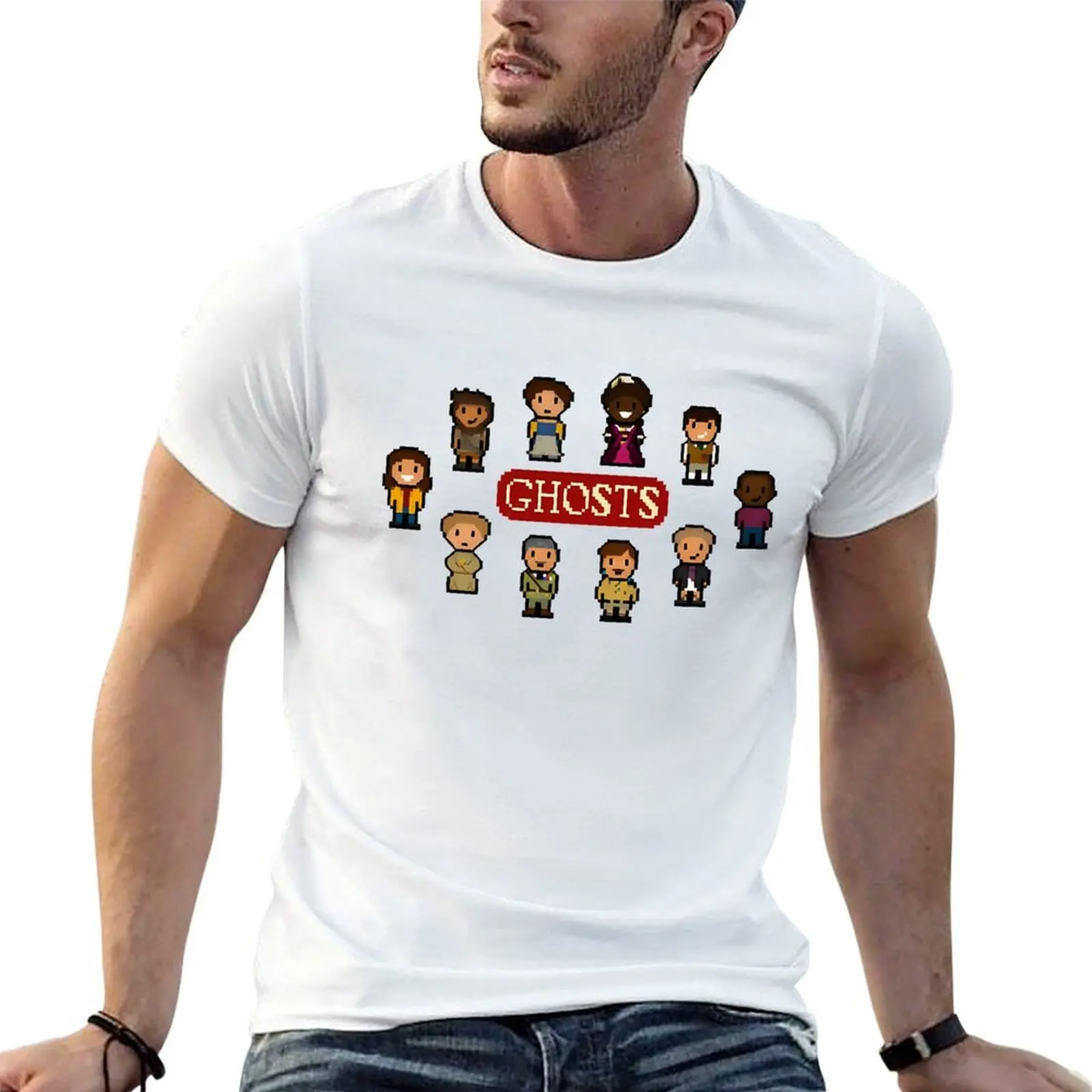 

Bbc ghosts meme T-Shirt man t shirt summer graphic t shirts for man T-Shirt