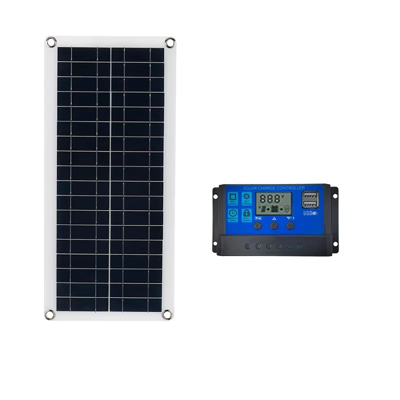 500W Solar Water Pump Kit with Panel & Controller, DC Brushless Pump for Garden Pond, Farm Irrigation & Water Transfer view 4